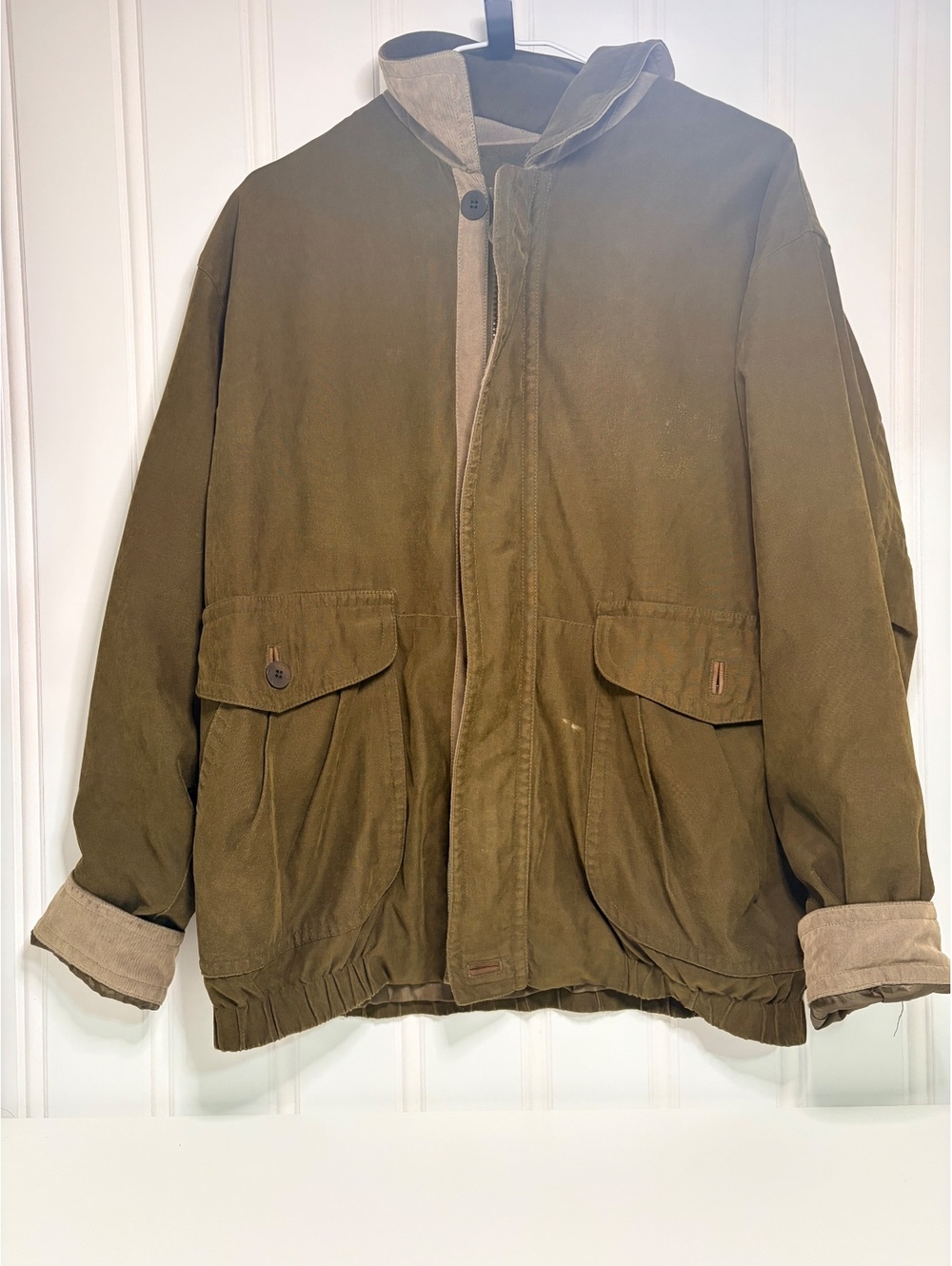 Vintage Rainforest Utility Field Jacket Olive Green Safari Medium